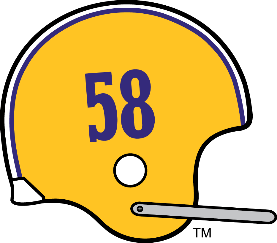 LSU Tigers 1971 Helmet Logo DIY iron on transfer (heat transfer)